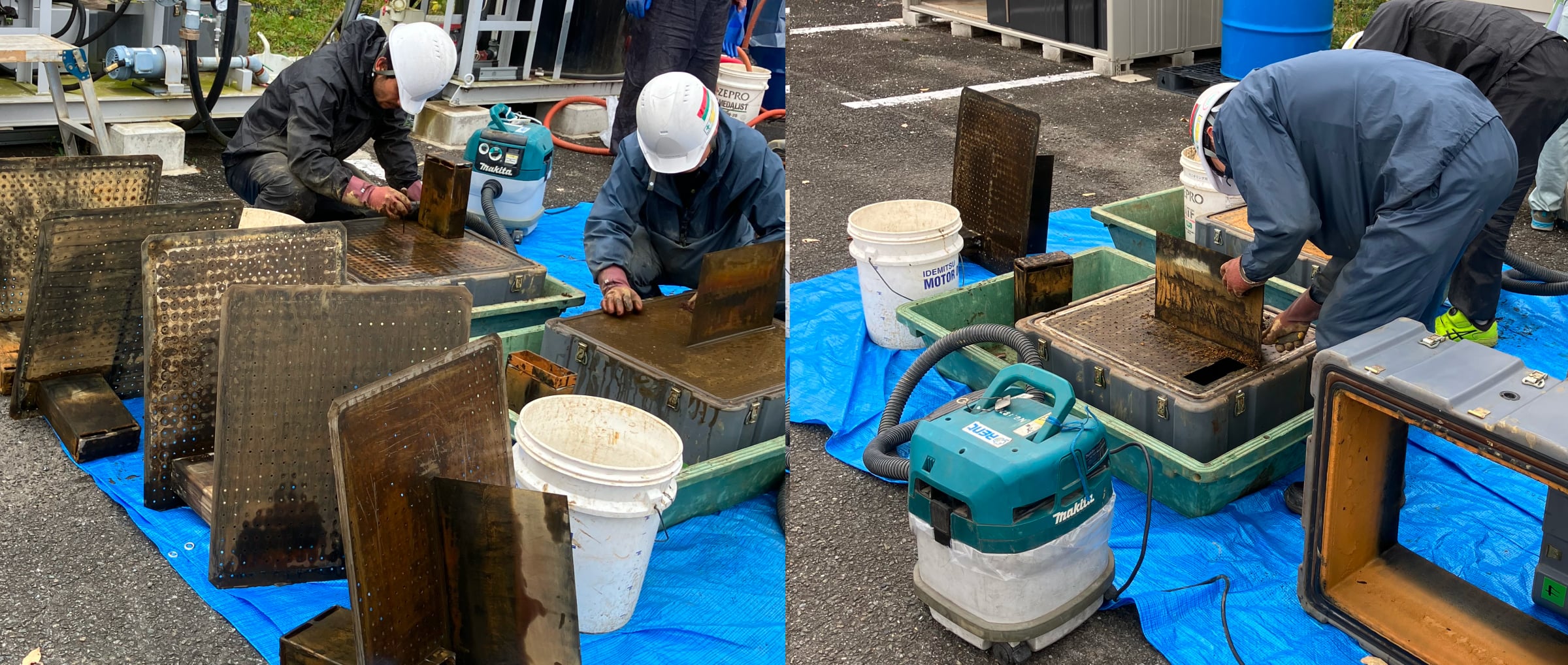 メンテナンスの作業状況